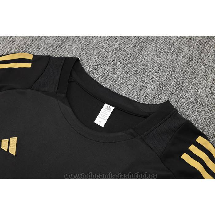 Chandal del Real Madrid Manga Corta 2024-2025 Negro - Pantalon Corto